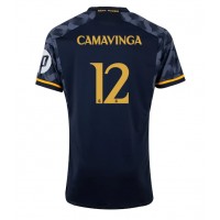 Fotbalové Dres Real Madrid Eduardo Camavinga #12 Venkovní 2023-24 Krátký Rukáv